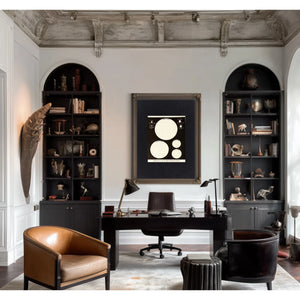 The Celestial Hierarchy a Study in Planetary Scale — Framed Wall Art Room View | Bella Frye