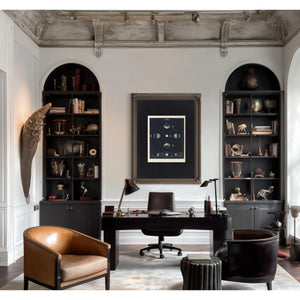 The Lunar Pull a Study of Celestial Forces and Earthly Waters — Framed Wall Art Room View | Bella Frye