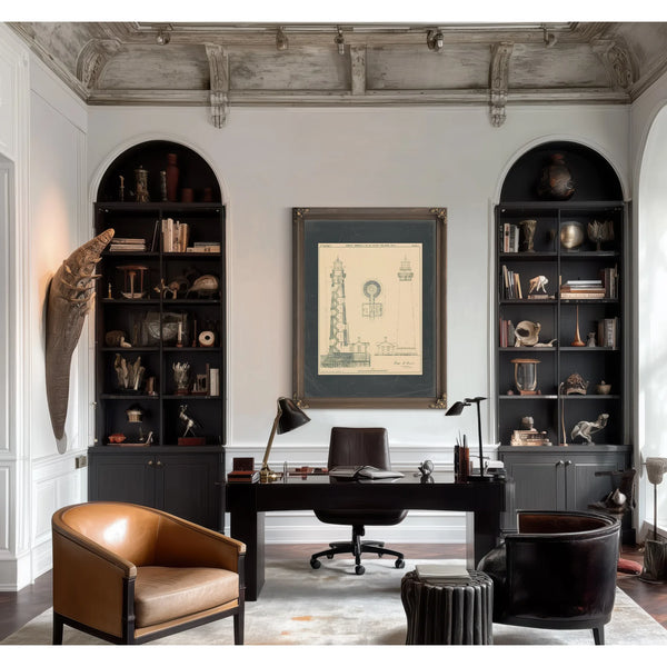 Sand Island Light Station Blueprint 8th District Engineering Drawings