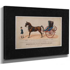 Brewster Co Annual Exhibition of Carriages — Stretched Canvas Print | Bella Frye