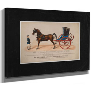 Brewster Co Annual Exhibition of Carriages — Stretched Canvas Print | Bella Frye