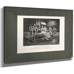 Burial of Desoto 1876 — Stretched Canvas Print | Bella Frye