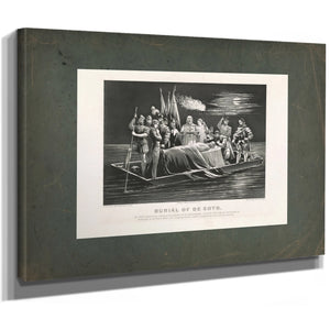 Burial of Desoto 1876 — Stretched Canvas Print | Bella Frye
