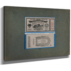 Ticket to the 1926 Army Navy Game 2 6438a1 — Stretched Canvas Print | Bella Frye