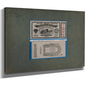Ticket to the 1926 Army Navy Game 2 6438a1 — Stretched Canvas Print | Bella Frye