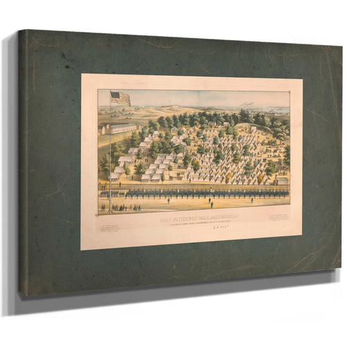 Camp Patterson Park Baltimore Md 11th Regt New York Volunteers Col Dc Littl — Stretched Canvas Print | Bella Frye