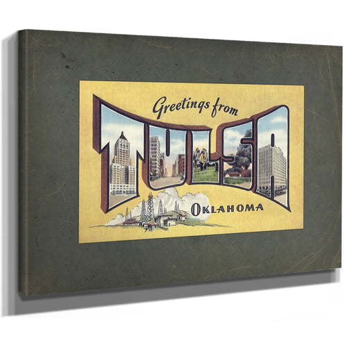 Oklahoma Tulsa — Stretched Canvas Print | Bella Frye