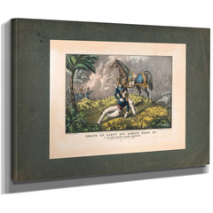 Death of Lieut Col Henry Clay Jr of the Second Regiment Kentucky Volunteers — Stretched Canvas Print | Bella Frye