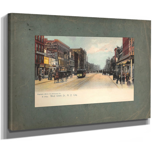 Harlems Gilded Promenade a Vanished Thoroughfare — Stretched Canvas Print | Bella Frye