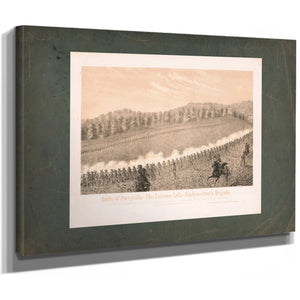 Battle of Perryvillethe Extreme Left Starkweathers Brigade 19th Century — Stretched Canvas Print | Bella Frye
