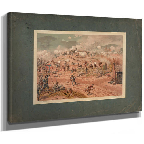 Battle of Allatoona Pass 1887 — Stretched Canvas Print | Bella Frye