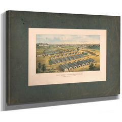 Camp Chesebrough Baltimore Md 1st Rgt Connecticut Cavalry 1863 — Stretched Canvas Print | Bella Frye