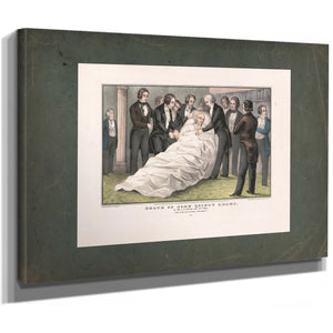 Death of John Quincy Adams at the Us Capitol Feby 23d 1848 1848 — Stretched Canvas Print | Bella Frye