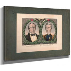 Lewis Cass Democratic Candidate for President 1848 — Stretched Canvas Print | Bella Frye