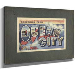 Maryland Ocean City — Stretched Canvas Print | Bella Frye
