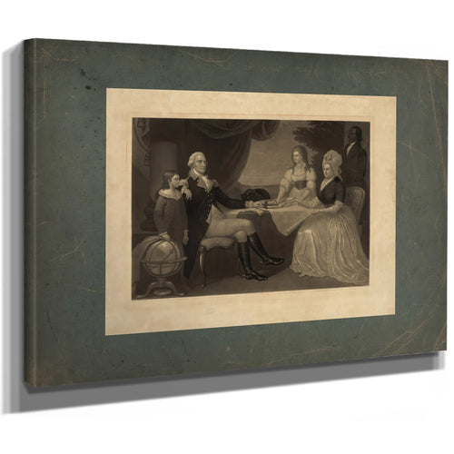 George Washington Parke Custis George Washington Eleanor Parke Custis Martha — Stretched Canvas Print | Bella Frye
