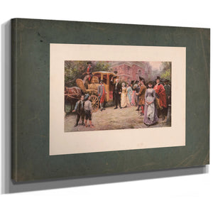 General Washington at Christ Church Easter Morning 1795 199 — Stretched Canvas Print | Bella Frye