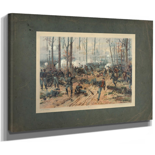 Battle of Shiloh 1888 — Stretched Canvas Print | Bella Frye