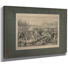 Capture Death of Sitting Bull 1891 — Stretched Canvas Print | Bella Frye