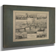 Great Battle of Homestead Defeat and Capgture of the Pinkerton Invaders July — Stretched Canvas Print | Bella Frye