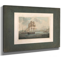 Frigate America Frigate La Rein Blanche 19th Century — Stretched Canvas Print | Bella Frye