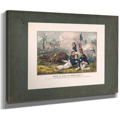 Death of Lieut Col Henry Clay Jr of the Second Regiment Kewntucky Volunteers — Stretched Canvas Print | Bella Frye