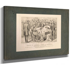 Death of General James a Garfield Twentieth President of the United States 1 — Stretched Canvas Print | Bella Frye