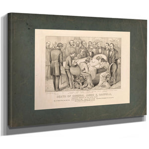 Death of General James a Garfield Twentieth President of the United States 1 — Stretched Canvas Print | Bella Frye