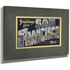 California San Francisco — Stretched Canvas Print | Bella Frye