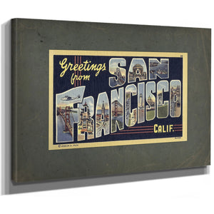 California San Francisco — Stretched Canvas Print | Bella Frye