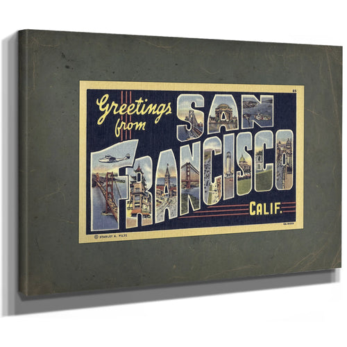 California San Francisco — Stretched Canvas Print | Bella Frye