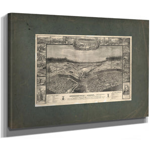 Andersonville Prison Camp Sumter Ga as it Appeared August 1st 1864 When it C — Stretched Canvas Print | Bella Frye