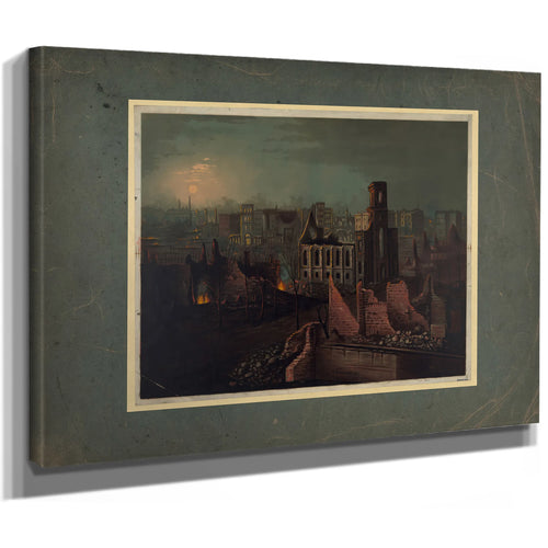 Chicago 1871 1871 — Stretched Canvas Print | Bella Frye