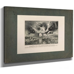 Bombardment of Fort Pulaski Cockspur Island Geo 1th 11th of April 1862 186 — Stretched Canvas Print | Bella Frye