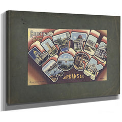 Arkansas Little Rock — Stretched Canvas Print | Bella Frye