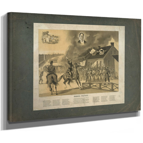 Barbara Frietchie 1896 — Stretched Canvas Print | Bella Frye