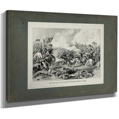 Battle of Pea Ridge Arkansas March 8th 1862 1862 — Stretched Canvas Print | Bella Frye