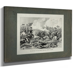 Battle of Pea Ridge Arkansas March 8th 1862 1862 — Stretched Canvas Print | Bella Frye