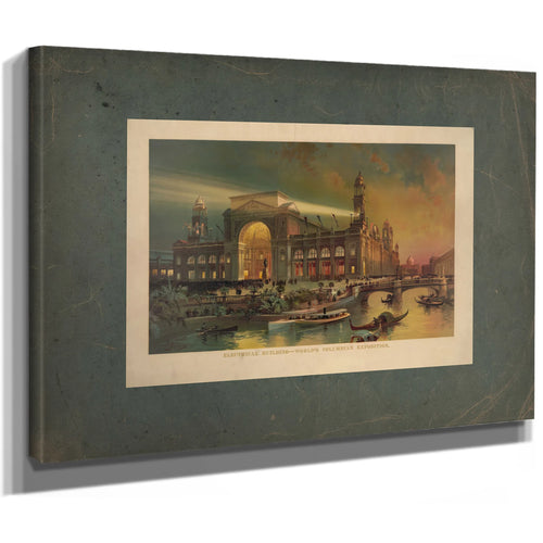 Electrical Building Worlds Columbian Exposition 1892 — Stretched Canvas Print | Bella Frye