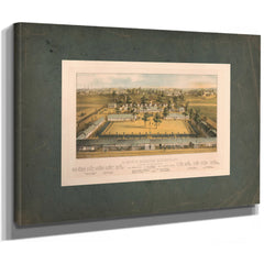 La Fayette Barracks Baltimore Md 1862 — Stretched Canvas Print | Bella Frye