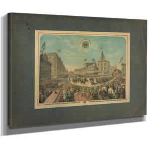 Grand Parade of the Knights Templar Triennial Conclave San Francisco August — Stretched Canvas Print | Bella Frye
