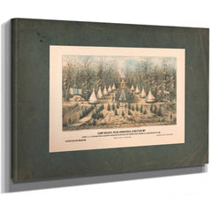 Camp Kelsey Near Annapolis Junction Md 1861 — Stretched Canvas Print | Bella Frye