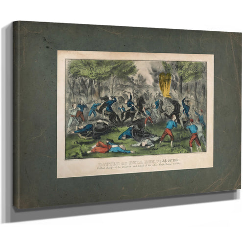 Battle of Bull Run Va July 21st 1861 1861 — Stretched Canvas Print | Bella Frye