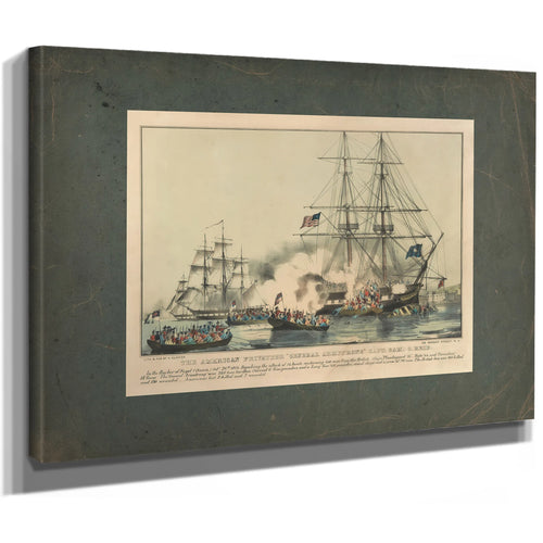American Privateer General Armstrong Capt Sam C Reid — Stretched Canvas Print | Bella Frye