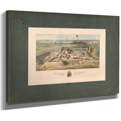 Fort Marshall Baltimore Md Fifth Regiment Artillery Nyv 1862 — Stretched Canvas Print | Bella Frye