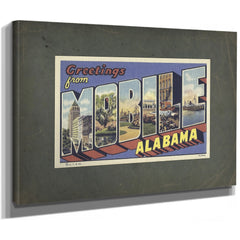 Alabama Mobile — Stretched Canvas Print | Bella Frye