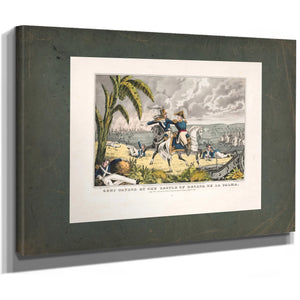General Taylor at the Battle of Resaca De La Palma Capt May Receiving His or — Stretched Canvas Print | Bella Frye