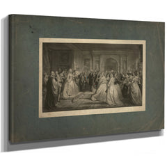 Lady Washingtons Reception 1861 — Stretched Canvas Print | Bella Frye