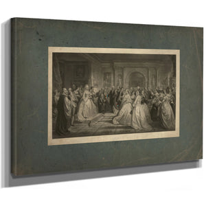 Lady Washingtons Reception 1861 — Stretched Canvas Print | Bella Frye