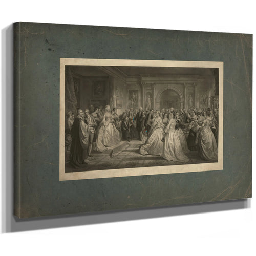Lady Washingtons Reception 1861 — Stretched Canvas Print | Bella Frye